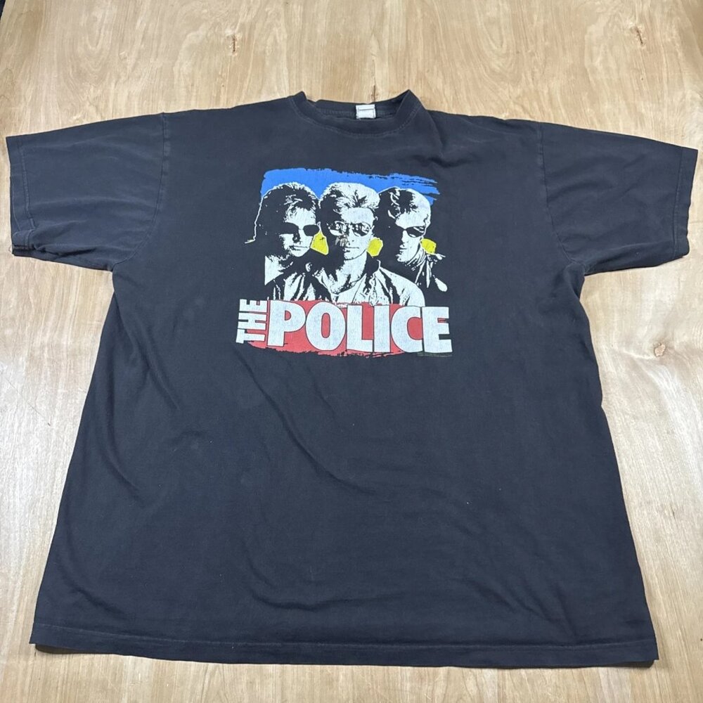 The Police Synchronicity 2007 Black Short Sleeve Crew Neck T-Shirt Size 2XL